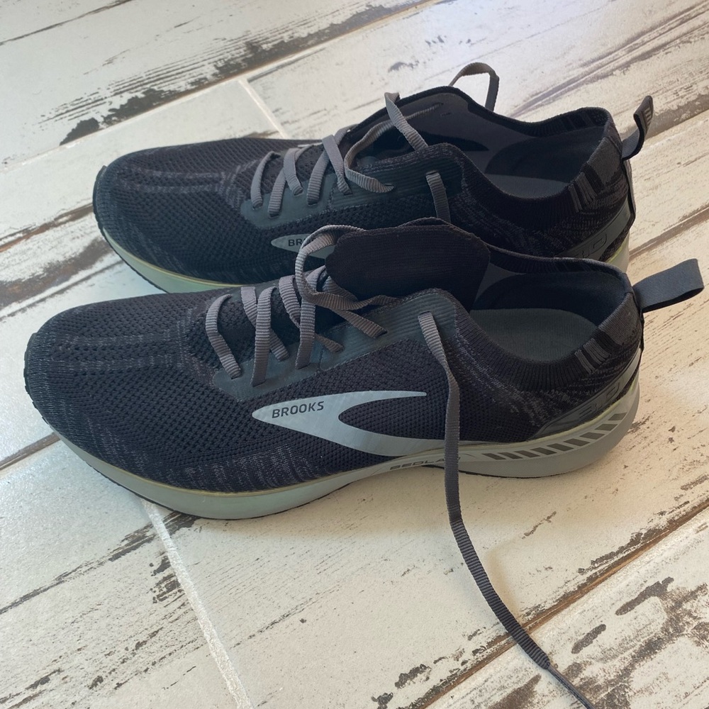 Brooks Black and Gray Athletic Shoes